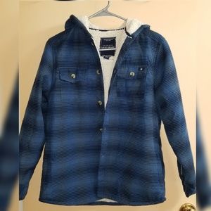 Boys Lucky Brand Flannel Wool Jacket